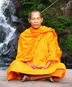 meditating buddhist