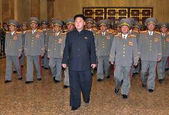 North Korea's Kim Jong-Un reappears with walking stick