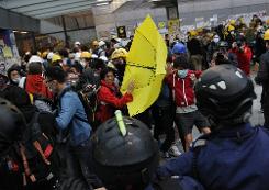 Tensions soar after night of clashes in Hong Kong