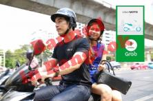 Two smartphone-driven motorcycle taxi operations were ordered shut down by the Department of Land Transport (DLT) on Tuesday. (Main photo courtesy of UberMoto)
