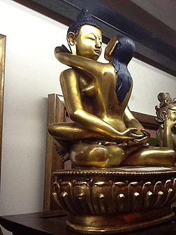 Buddhist netizens angered by Buddha image hugging naked 